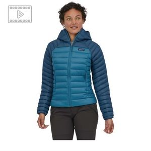 Patagonia Down Sweater Hoody Wavy blue